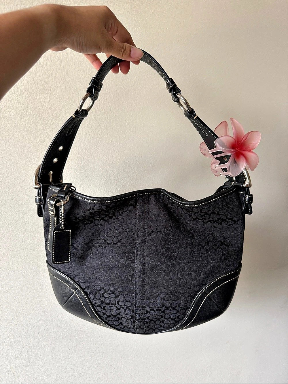 COACH BLACK SMALL SOHO HOBO